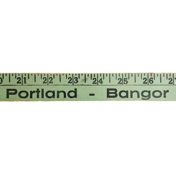 1960s Soule Glass Cabot Stains Yardstick Ruler Wood Bangor Portland Maine INVRM - Picture 3 of 5